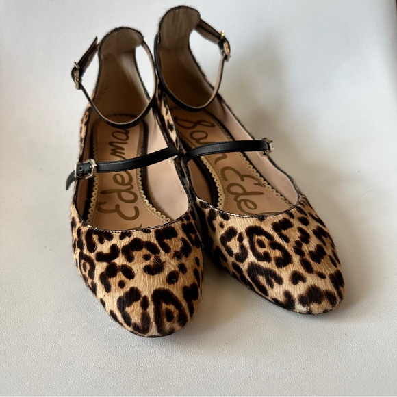 Sam Edelman Leopard Print Heels - Size 7.5 - Picture 1 of 9